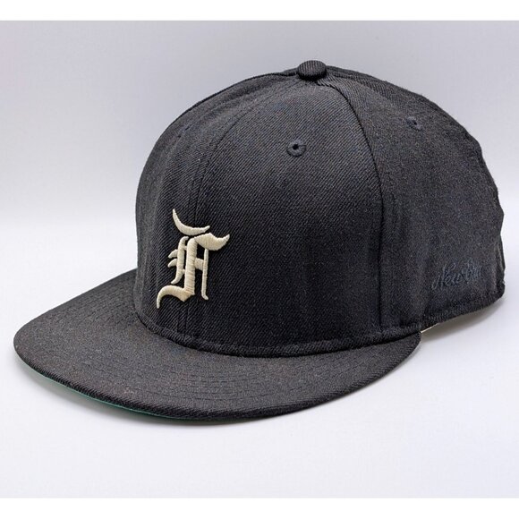 Fear of God Essentials Hat Fitted Cap 7 3/8 Black New Era Wool MLB FOG AUTHENTIC - Picture 1 of 7